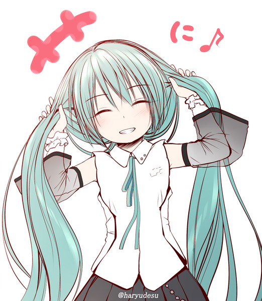 毎日お絵描き３９日目　３月９日　ミクの日
