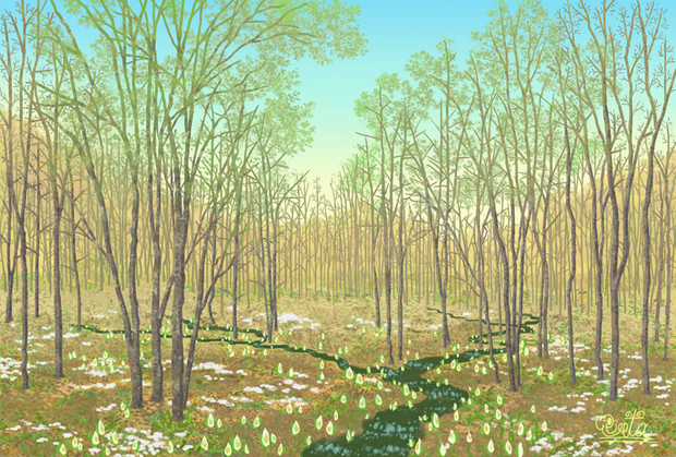 初春の水辺 スーピー さんのイラスト ニコニコ静画 イラスト
