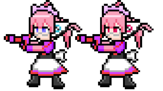 ドット絵 蛇と邪神とアルフレイム冒険譚のレーナ ヒューマギア差分 くまだかわい さんのイラスト ニコニコ静画 イラスト
