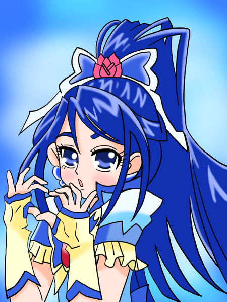 最初の水と生徒会長プリキュア キュアアクア 絵描きの冒険者katosan さんのイラスト ニコニコ静画 イラスト