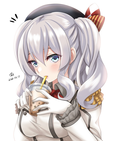 タピオカを飲む鹿島さん Tk8 さんのイラスト ニコニコ静画 イラスト