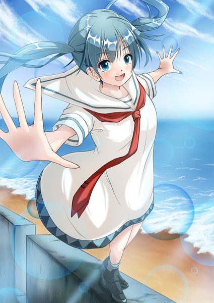 セーラーワンピミク 藍咲シキ さんのイラスト ニコニコ静画 イラスト