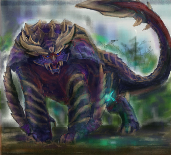 大社跡を徘徊する怨虎竜 マガイマガド Ke77 さんのイラスト ニコニコ静画 イラスト