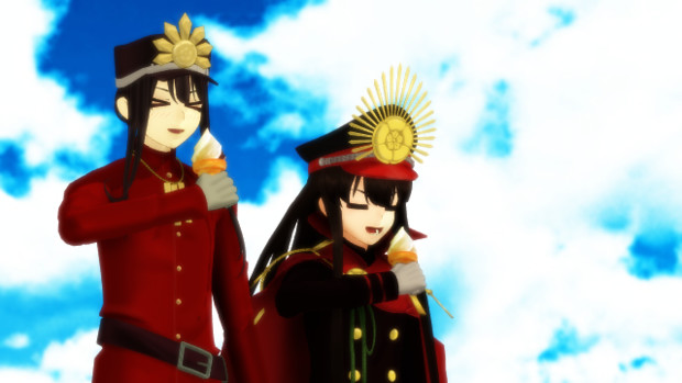 アイス食べる織田姉弟２ Fgo 七花７号機 さんのイラスト ニコニコ静画 イラスト