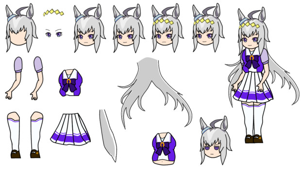 千賀風 オグリキャップ Dx版 透過素材 マジキチ 津院ター坊 さんのイラスト ニコニコ静画 イラスト
