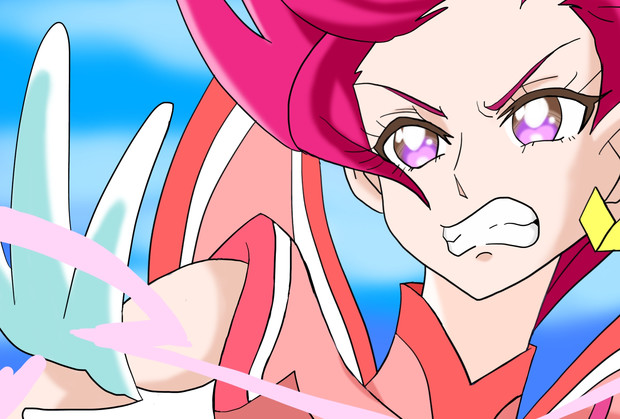トロピカル ジュ プリキュア キュアフラミンゴ勇ましき赤い翼 絵描きの冒険者katosan さんのイラスト ニコニコ静画 イラスト