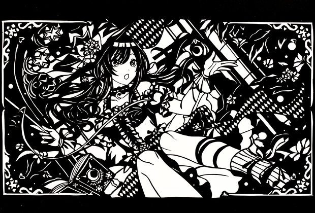 約束ペタル 大崎甘奈 切り絵 あお さんのイラスト ニコニコ静画 イラスト