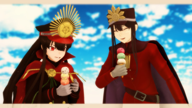 アイス食べる織田姉弟 Fgo 七花７号機 さんのイラスト ニコニコ静画 イラスト
