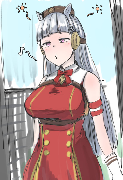 ゲートに入ってもまだちゃらんぽらんなゴールドシップ かにさわ さんのイラスト ニコニコ静画 イラスト