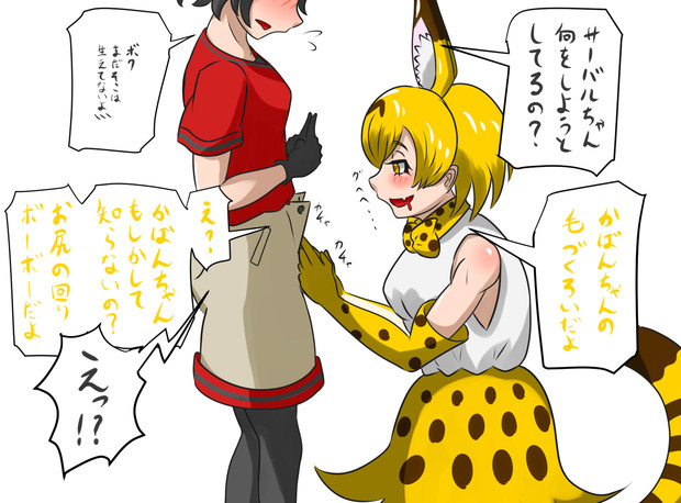 かばんちゃんの下の毛づくろい Ro さんのイラスト ニコニコ静画 イラスト