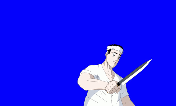 包丁を振り回す三代目bb 鯨ビデオ さんのイラスト ニコニコ静画 イラスト