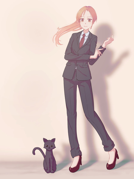 スーツ女子 ひげねこ さんのイラスト ニコニコ静画 イラスト