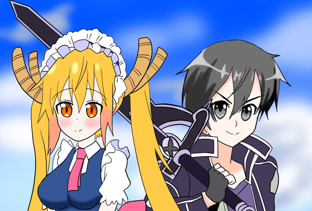 ソードアート オンライン 小林さんちのメイドラゴン再放送記念 絵描きの冒険者katosan さんのイラスト ニコニコ静画 イラスト