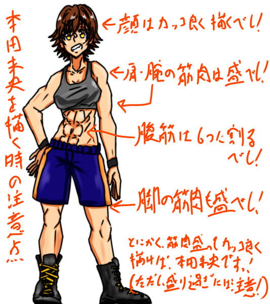 本田未央の描き方講座 マキ さんのイラスト ニコニコ静画 イラスト