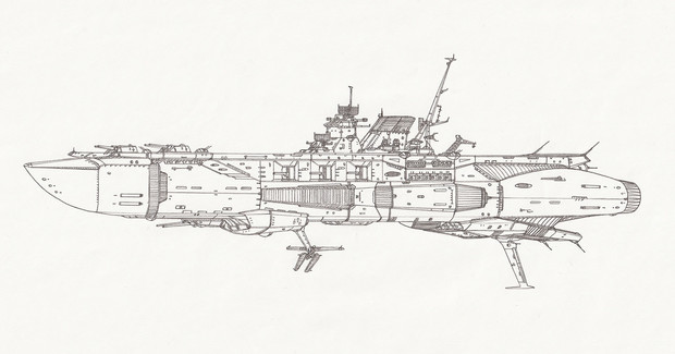 ヴェーザー級攻撃空母 自作艦 自由音エルマ さんのイラスト ニコニコ静画 イラスト
