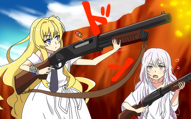 金銀ショットガン コラボ かるた さんのイラスト ニコニコ静画 イラスト