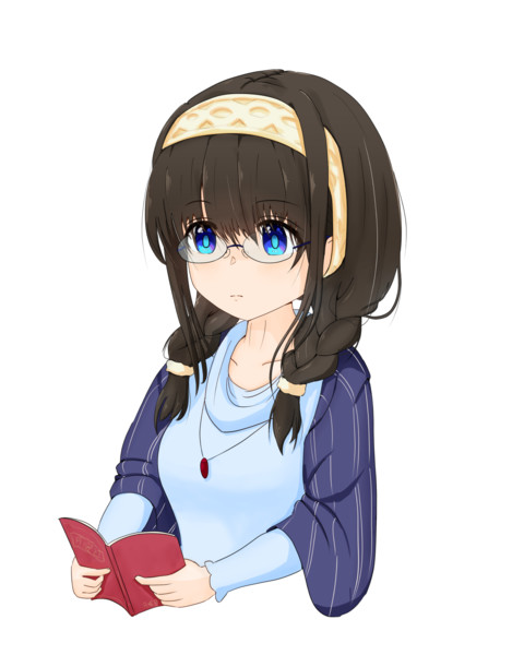 みつあみ眼鏡文香 りんぐ さんのイラスト ニコニコ静画 イラスト