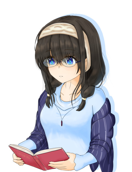 みつあみ眼鏡文香2 りんぐ さんのイラスト ニコニコ静画 イラスト