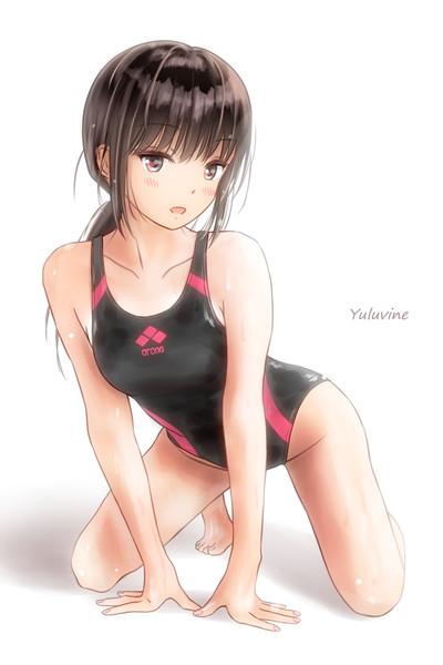 競泳水着の女の子 ゆるびね さんのイラスト ニコニコ静画 イラスト