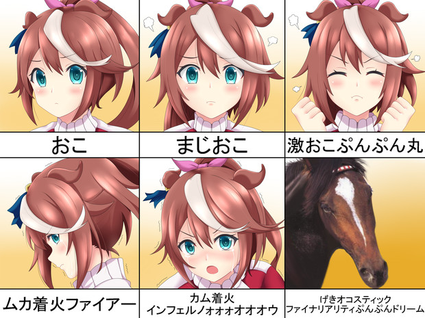 トウカイテイオー怒りの6段活用 ねんどろ屋 さんのイラスト ニコニコ静画 イラスト