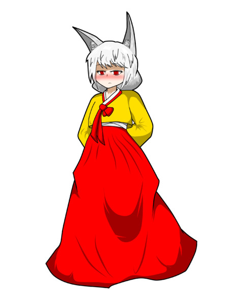 オリジナル九尾キャラクター立ち絵