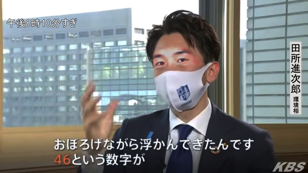 おぼろげながら46を思い浮かべる田所進次郎環境相