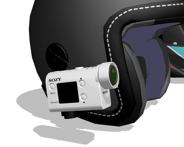 Mmd Omf11 バイク用ヘルメットマウントカメラ Hr 01sur さんのイラスト ニコニコ静画 イラスト