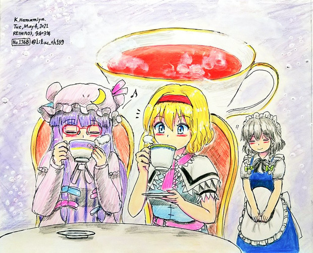 パチュアリティータイム 浜宮南瓜 春例大祭く12b さんのイラスト ニコニコ静画 イラスト