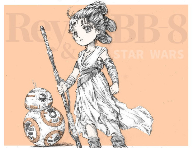 レイとbb 8 スター ウォーズ 澪音 さんのイラスト ニコニコ静画 イラスト