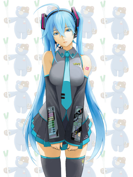 Vivyさんにmikuさんコスしてもらった 月夜海 さんのイラスト ニコニコ静画 イラスト