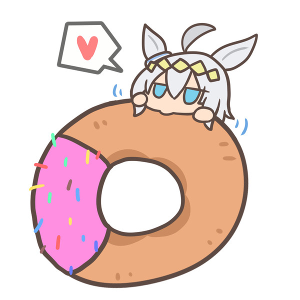 ドーナツとオグリキャップ 月水金に絵更新のムジアンドウv さんのイラスト ニコニコ静画 イラスト