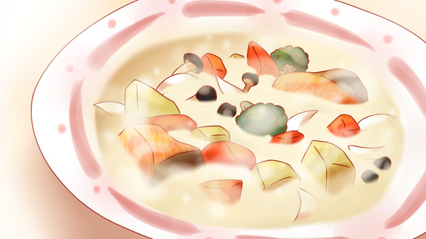 サーモンのクリームシチュー Donjuan さんのイラスト ニコニコ静画 イラスト