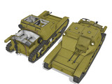 【MMDモデル配布】　イタリア軽戦車　CV33