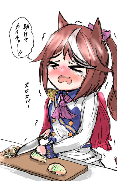 玉ねぎを切るトウカイテイオー あいーや さんのイラスト ニコニコ静画 イラスト