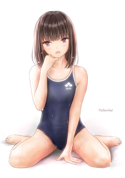 スクール水着の女の子 ルノファ さんのイラスト ニコニコ静画 イラスト