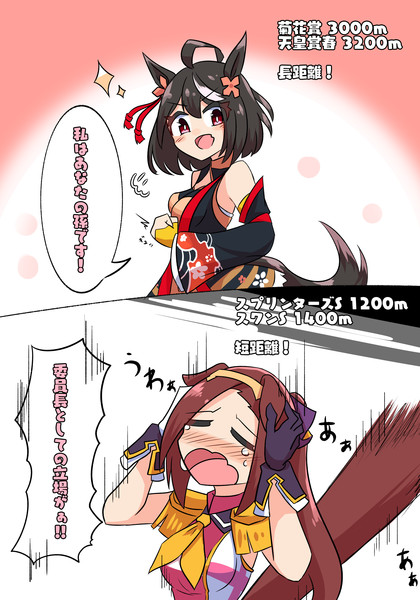 キタサンブラックとサクラバクシンオー あっくんず さんのイラスト ニコニコ静画 イラスト