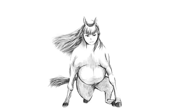 ゴルシのクラウチングスタート シロ 鈴木 さんのイラスト ニコニコ静画 イラスト