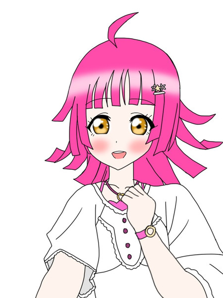 素顔の璃奈ちゃん 絵描きの冒険者katosan さんのイラスト ニコニコ静画 イラスト
