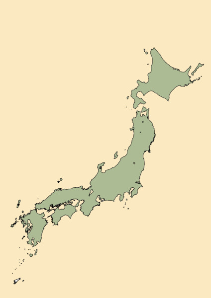 古地図風日本地図 素材屋イヴ プロフェン さんのイラスト ニコニコ静画 イラスト
