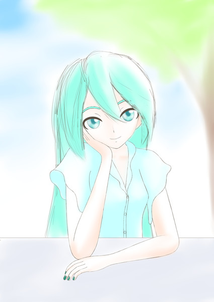 頬杖 Aerofang さんのイラスト ニコニコ静画 イラスト