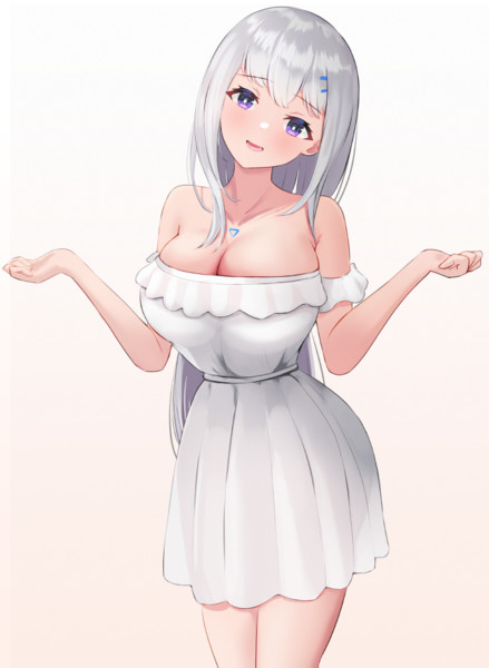 服をプレゼントされたアンドロイドちゃん おーがん さんのイラスト ニコニコ静画 イラスト