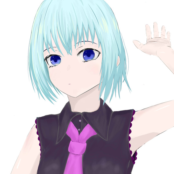 ショートヘアミク 眠そうな餅 さんのイラスト ニコニコ静画 イラスト