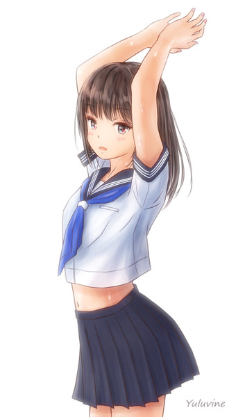 セーラー服の女の子 ゆるびね さんのイラスト ニコニコ静画 イラスト