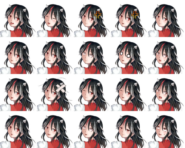 鬼人正邪 表情集 豆大福 さんのイラスト ニコニコ静画 イラスト