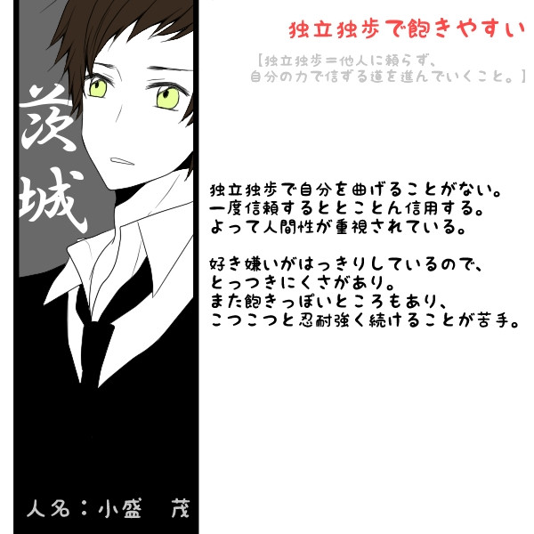 都道府県民擬人化 1 茨城県民 ニコニコ静画 イラスト