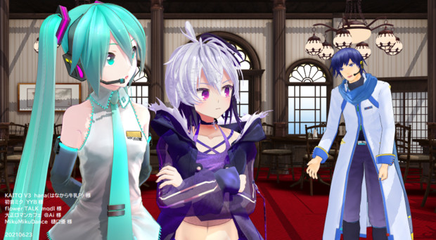 ミクとv Flowerとkaito Id さんのイラスト ニコニコ静画 イラスト