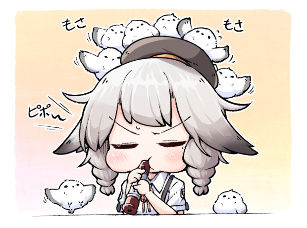 笛を吹いてると何故かシマエナガが集まってくる風雲ちゃん かど さんのイラスト ニコニコ静画 イラスト