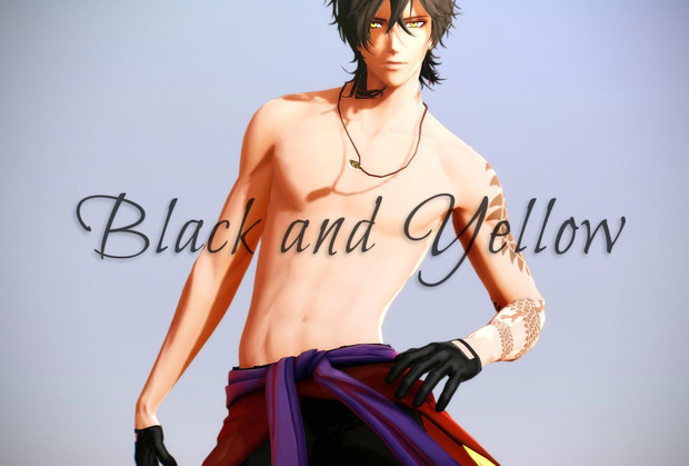 Mmd刀剣乱舞 Black And Yellow 大倶利伽羅 Haru M さんのイラスト ニコニコ静画 イラスト