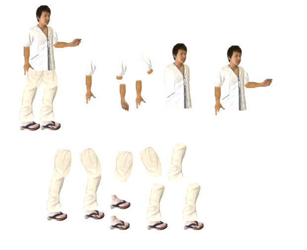 第二のいなり男 やや横向き全身 分解 Png シュラ 波座間 さんのイラスト ニコニコ静画 イラスト