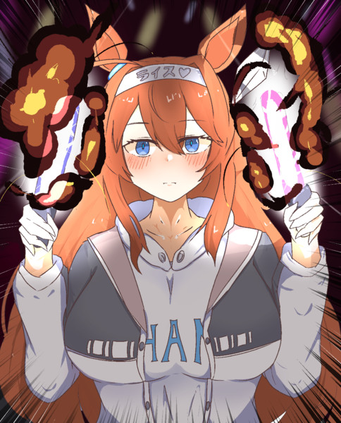 ライスシャワーのライブの応援をするミホノブルボン スケルトンs さんのイラスト ニコニコ静画 イラスト